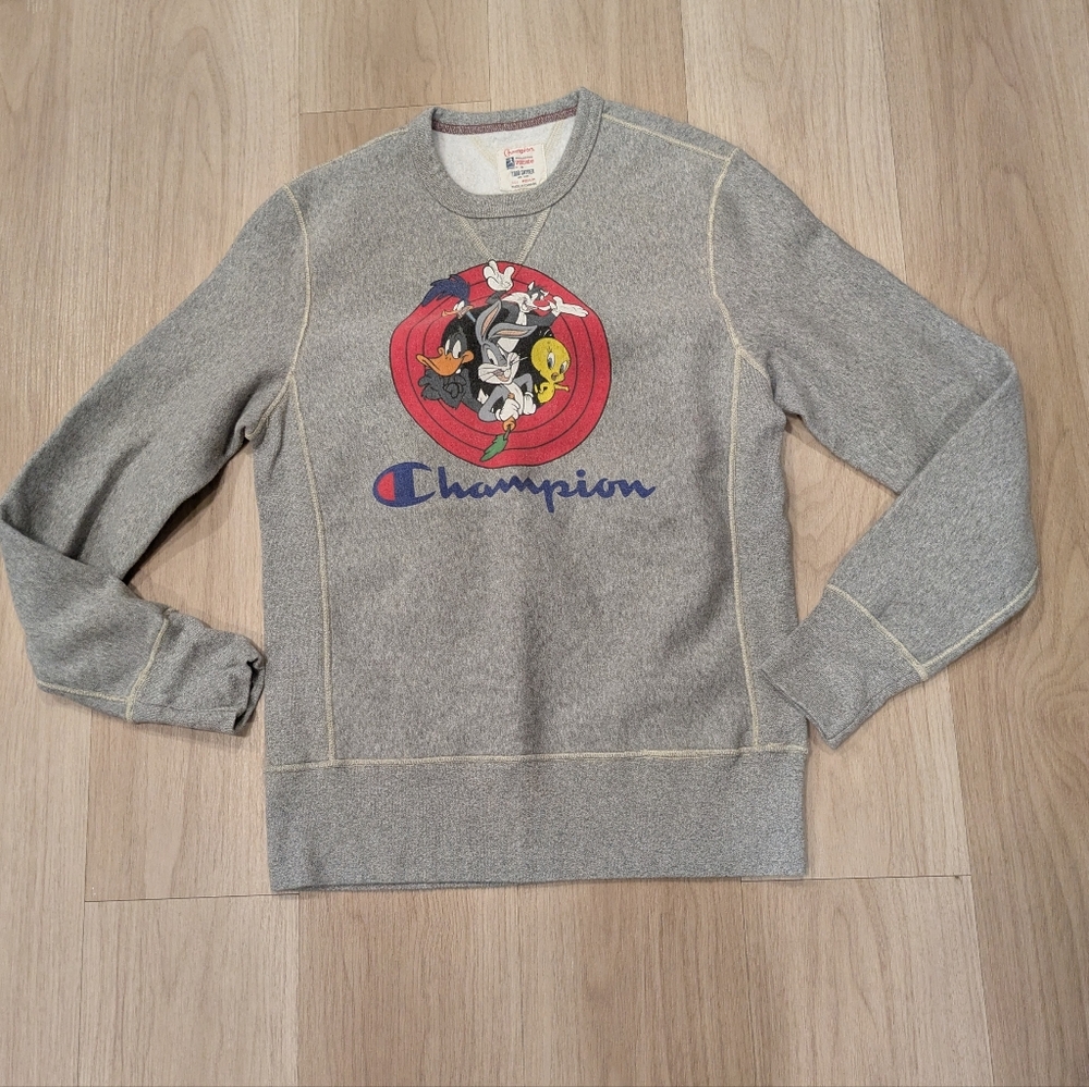 Todd Snyder X Champion Looney Toons Reverse Weave Crewneck Size M